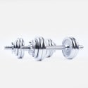 GYMNASTIK Chrome Dumbbell Set 15Kgs