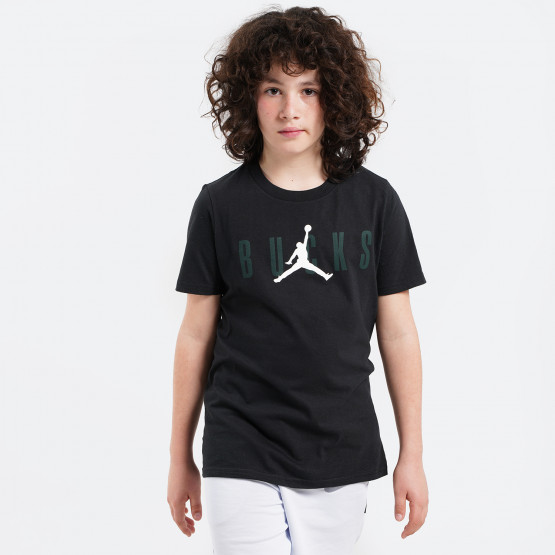 Jordan Milwaukee Bucks Courtside Statement Kids' T-Shirt