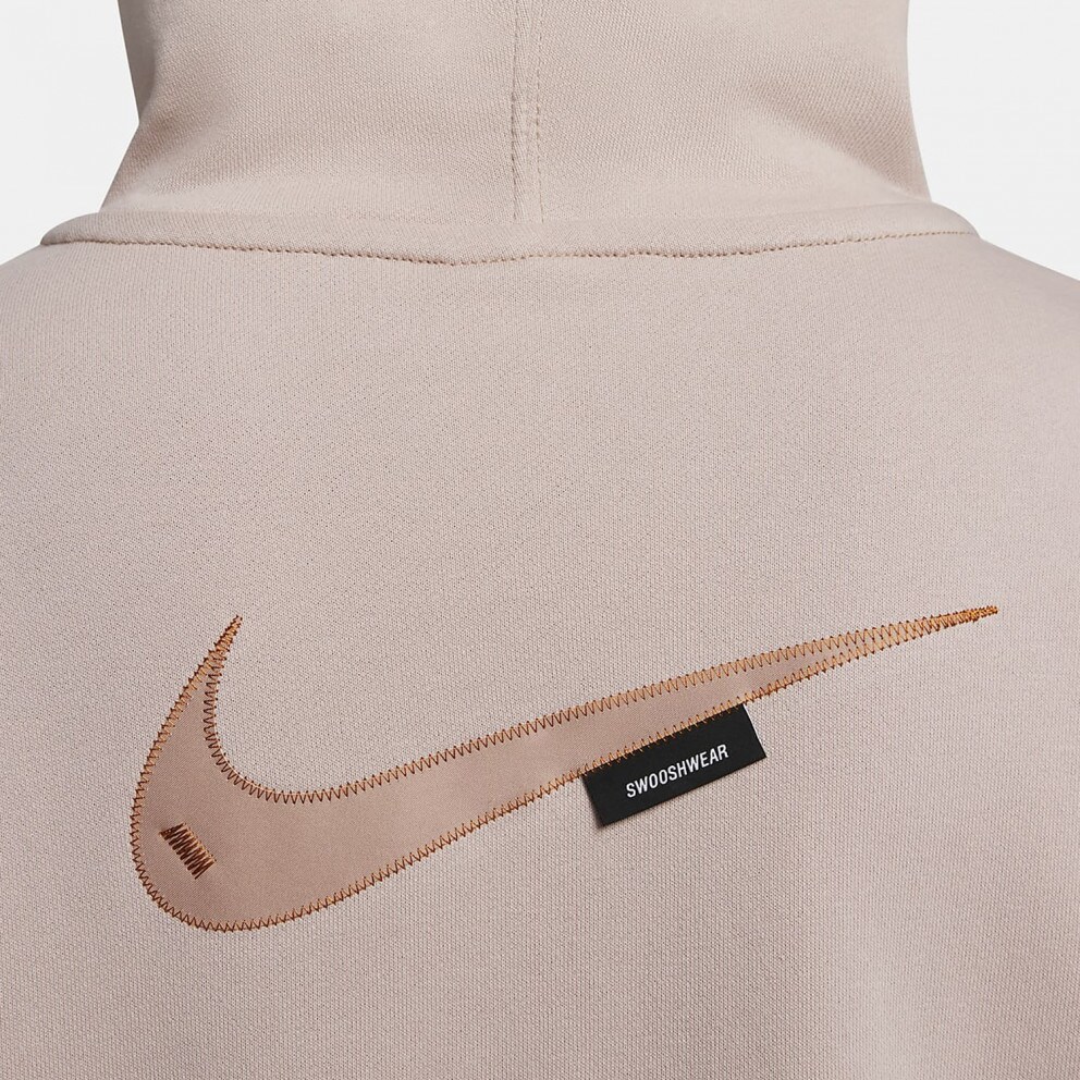 Nike Sportswear Swoosh Γυναικεία Mπλούζα με Kουκούλα