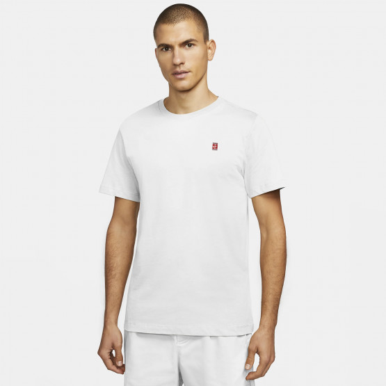 Nike Court Embroidered Ανδρικό T-Shirt για Τένις
