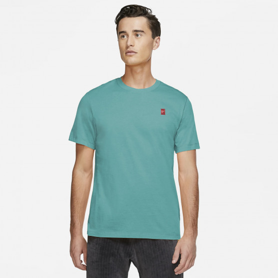 Nike Court Embroidered Ανδρικό T-Shirt για Τένις