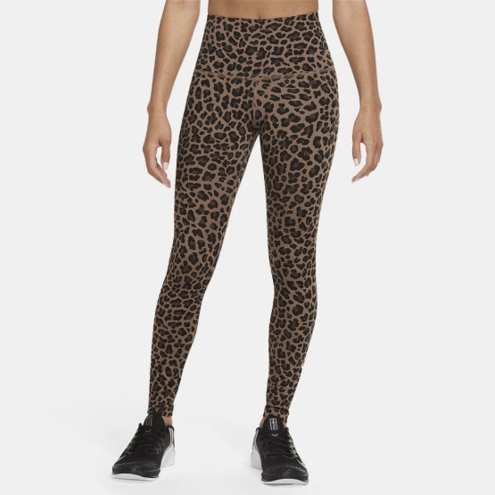 nike w nk one df hr tght leopard