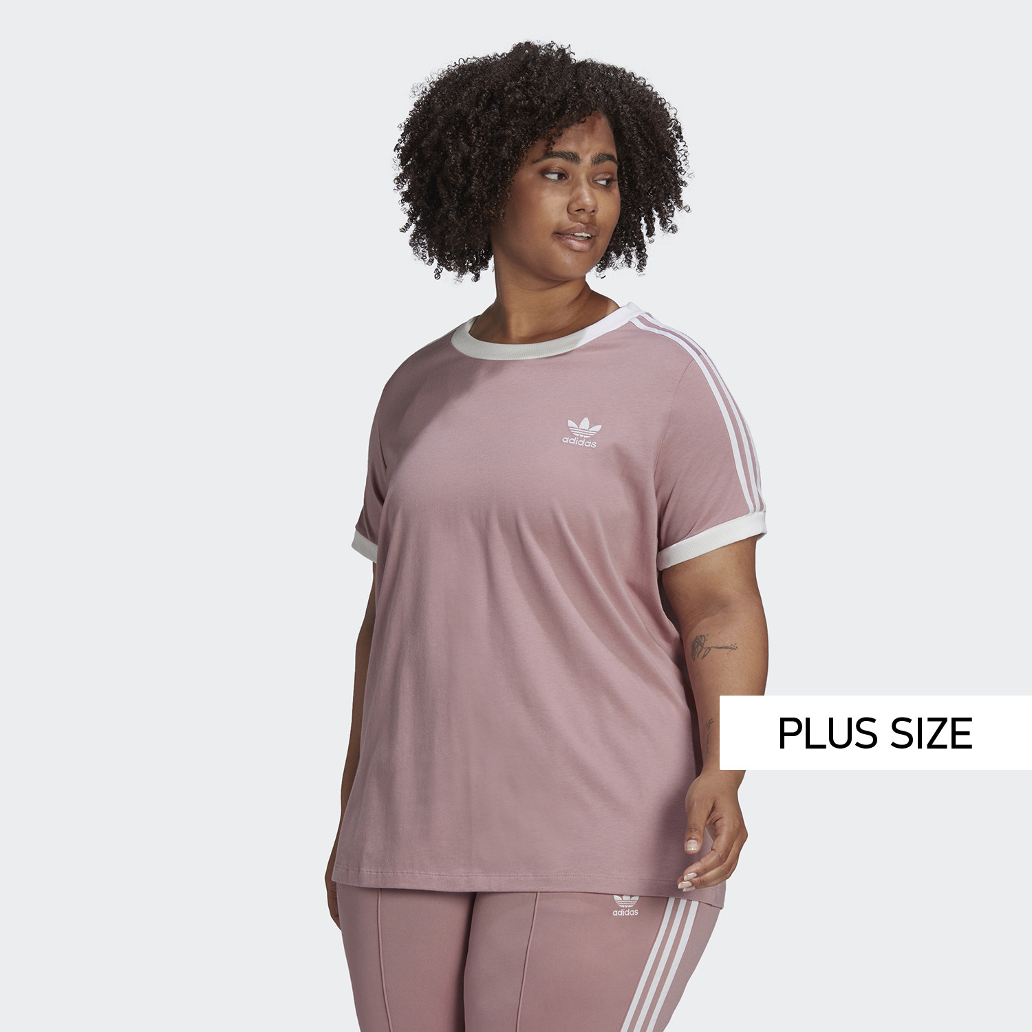 adidas Originals Adicolor Classics 3-Stripes Plus Size Γυναικείο T-shirt (9000098118_57681)