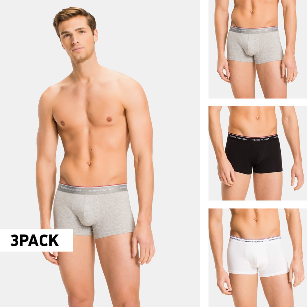 Tommy Jeans Premium Essential 3-Pack Men's Boxers Grey / White