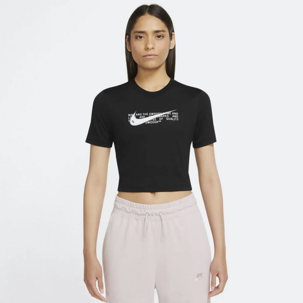 010 - Nike Sportswear Swoosh Women's Crop Top BLACK DN5798 - Nike Wmns Mid 77 Vintage Pastel DA4295-100