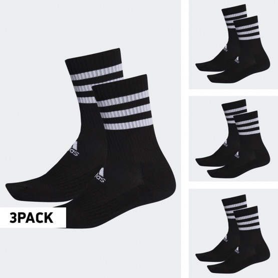 adidas 3-stripes Cushioned Crew Unisex Κάλτσες 3 Τεμάχια