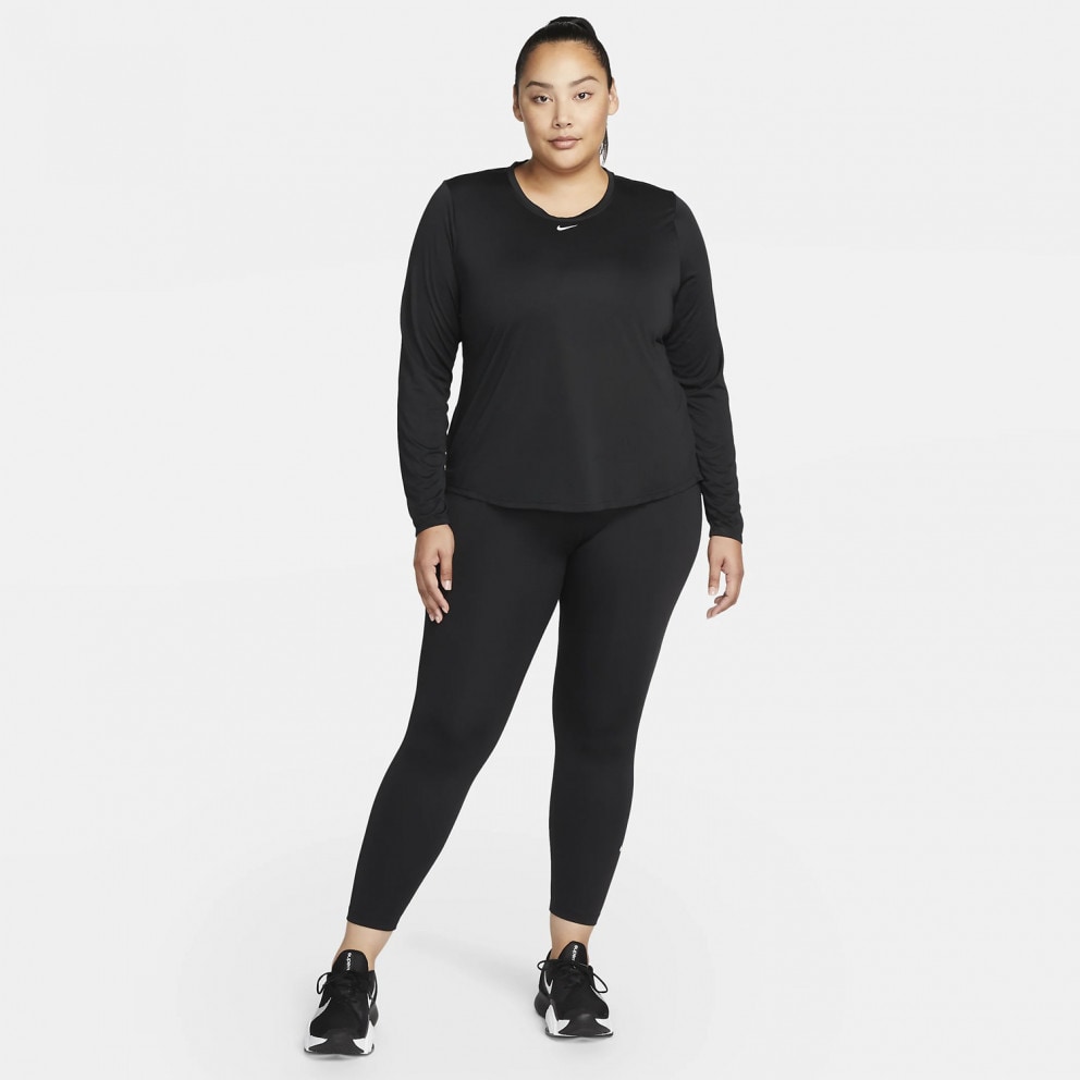 Nike Dri-FIT One Plus Size Γυναικεία  Μπλούζα με Μακρύ Μανίκι