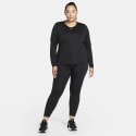 Nike Dri-FIT One Plus Size Γυναικεία  Μπλούζα με Μακρύ Μανίκι