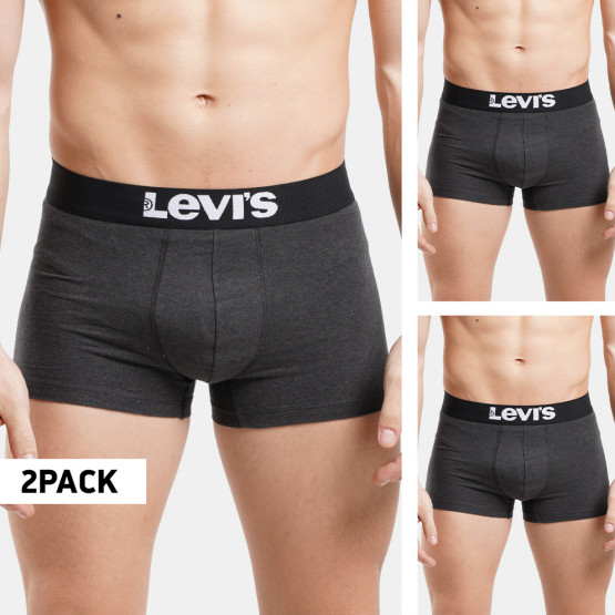 Levis Men Solid Basic Boxer Men's Boxer 2-Pack