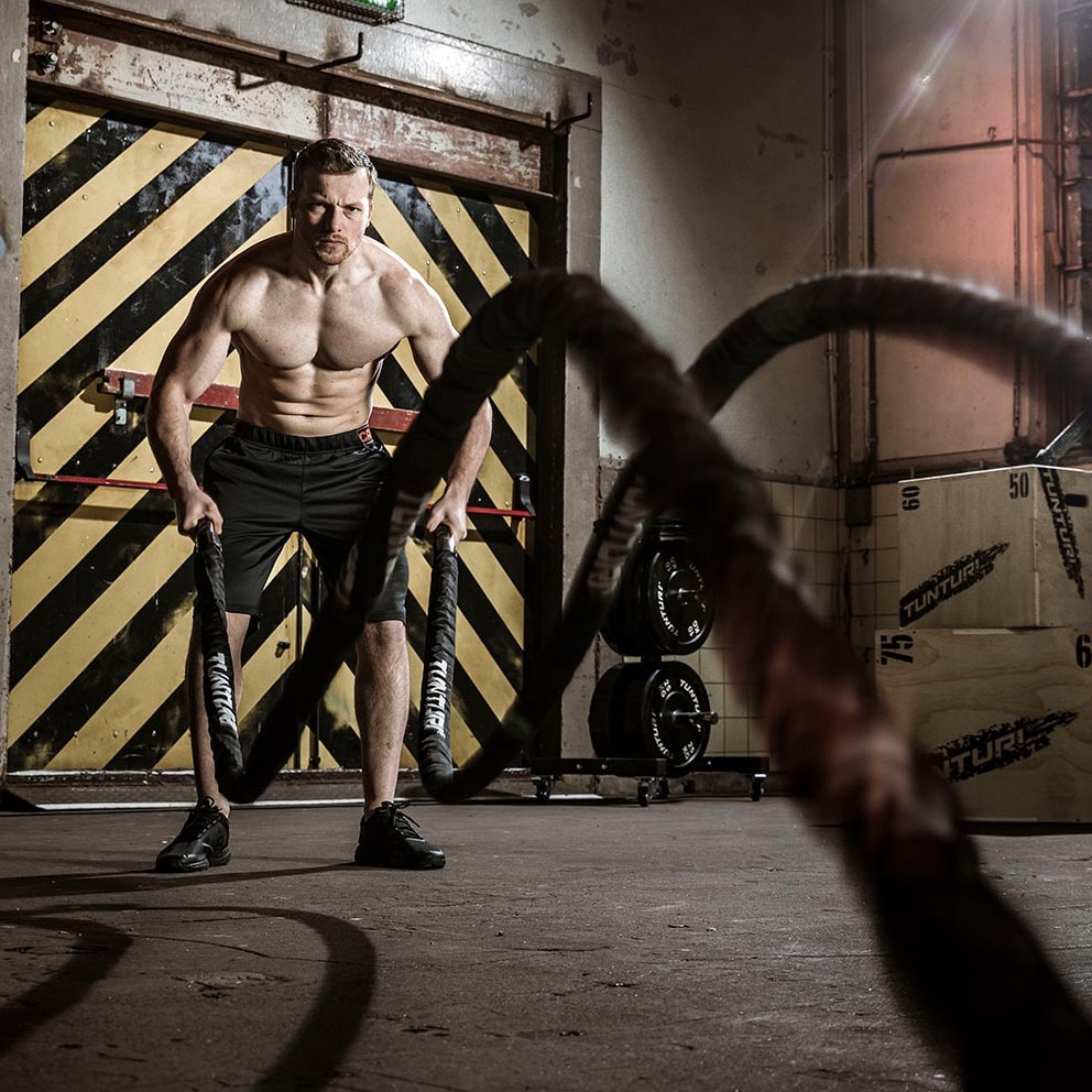 Tunturi Pro Battle Rope 10m με Kάλυμμα Προστασίας