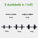 Tunturi Dumbbell Set 20Kg