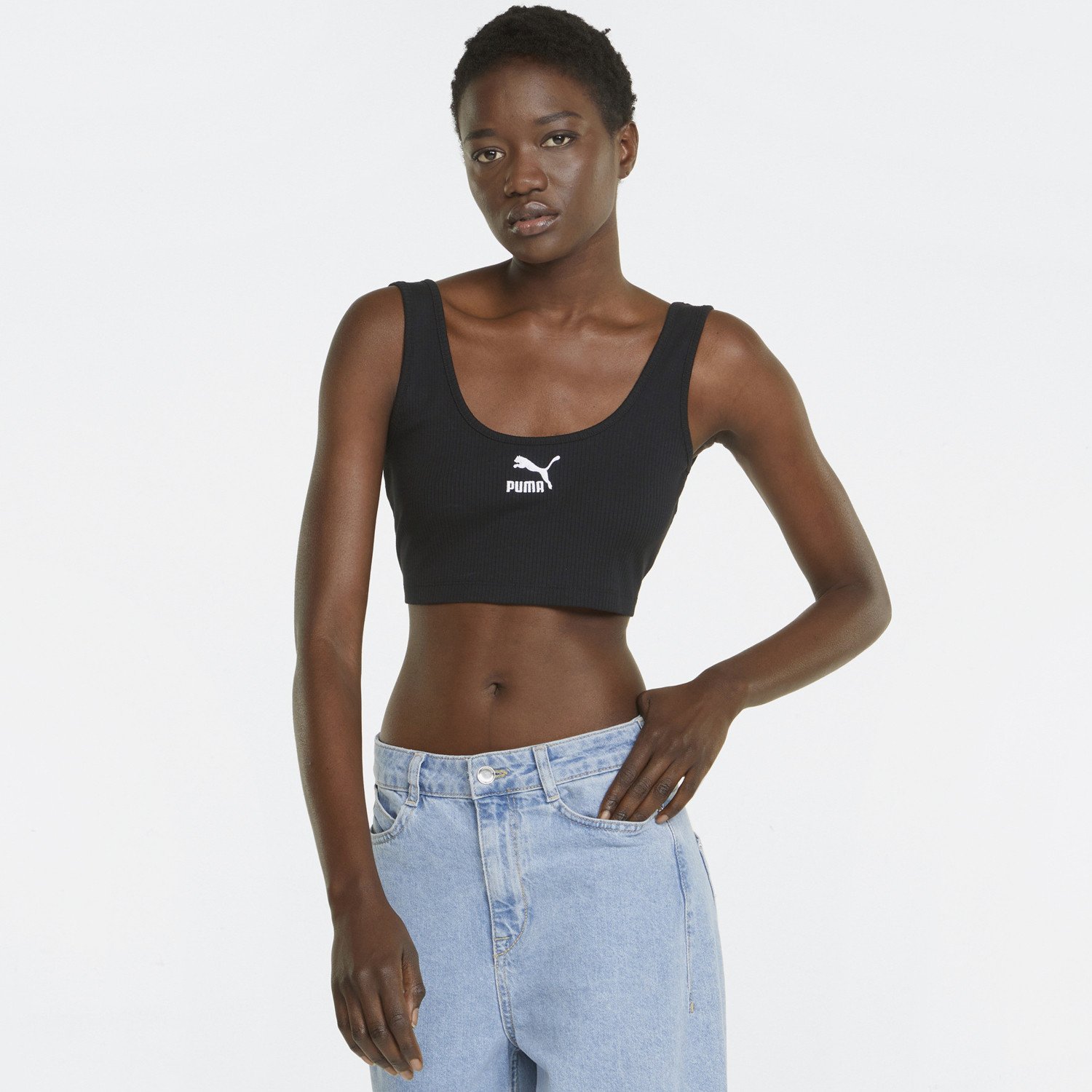 Puma Classics Ribbed Γυναικείο Crop Top (9000096304_22489)