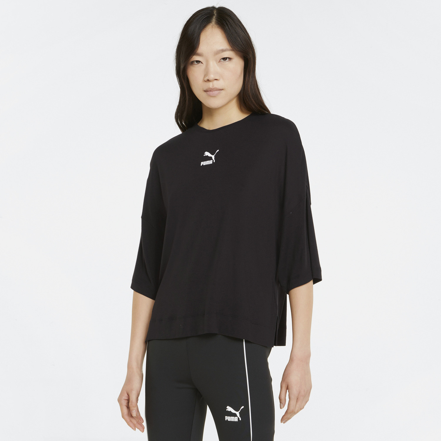  Puma Classics Oversized Splitside Γυναικείο T-shirt (9000096308_22489) 2025
