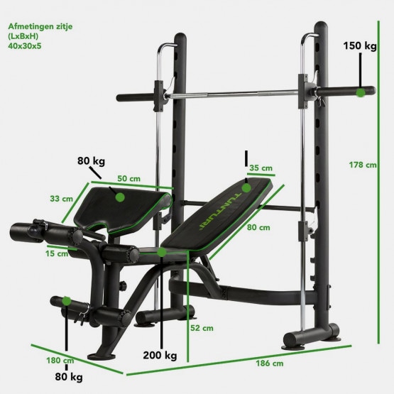 Tunturi SM60 Half Smith Machine Πολυόργανο Γυμναστικής