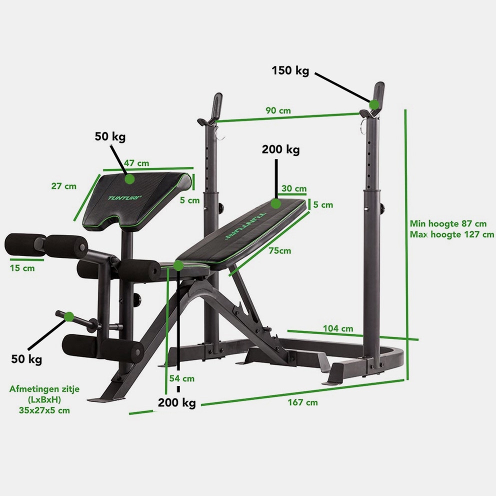 Tunturi WB50 Mid Width Training Bench