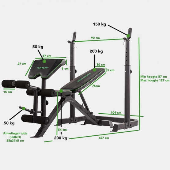 Tunturi WB50 Mid Width Training Bench