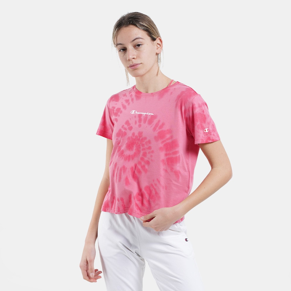 Champion Tie Dye Cropped Γυναικείο T-Shirt