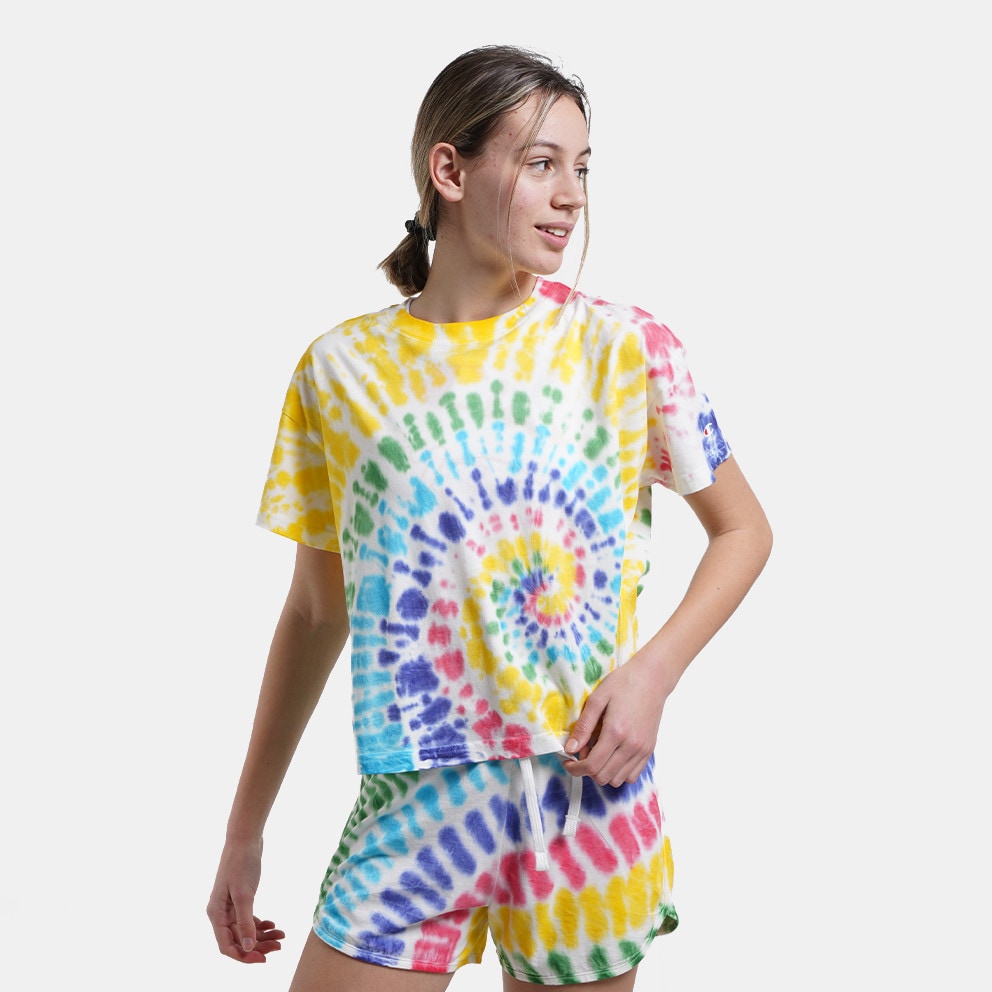  Champion Tie Dye Cropped Γυναικείο T-Shirt (9000099433_58295) 2025