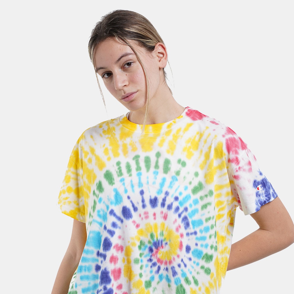 Champion Tie Dye Cropped Γυναικείο T-Shirt