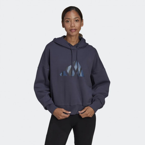 adidas Future Icons Feel Fierce Graphic Γυναικεία Μπλούζα με Κουκούλα