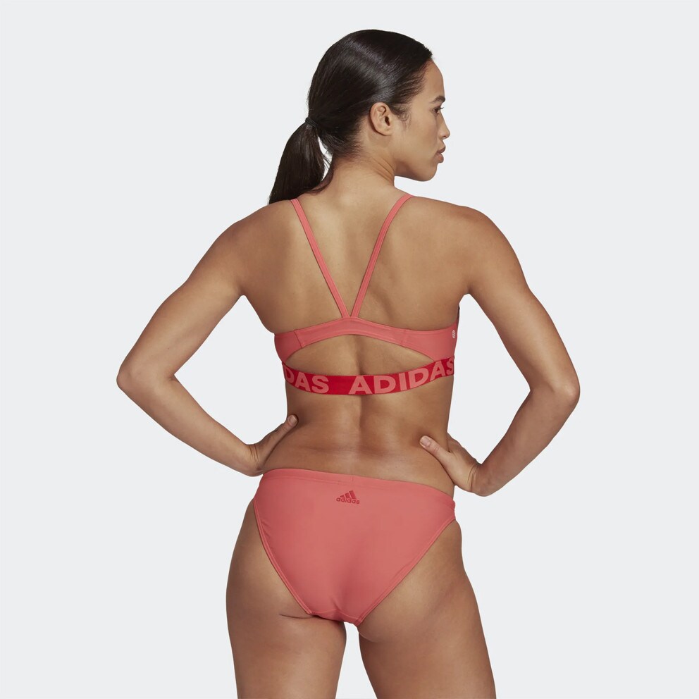 Girl in pink adidas bikini on sale