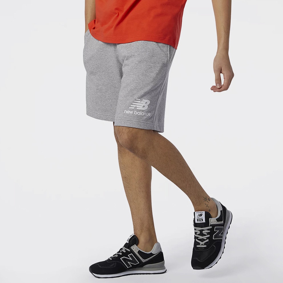 AG - New balance 574 blue 1 - New Balance Essential Logo Men's Shorts Grey  MS03558