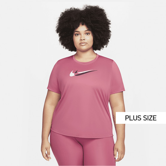 Nike Dri-FIT Swoosh Run Plus Size Γυναικείο T-Shirt