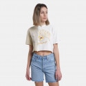 Tommy Jeans Spliced Logo Γυναικείο Cropped T-shirt