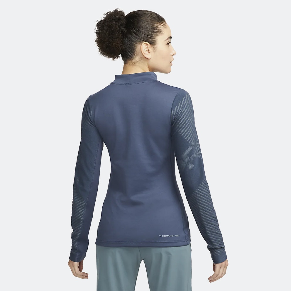 Nike Pro Therma FIT ADV Women s Long Sleeve Top Blue DD6574 437