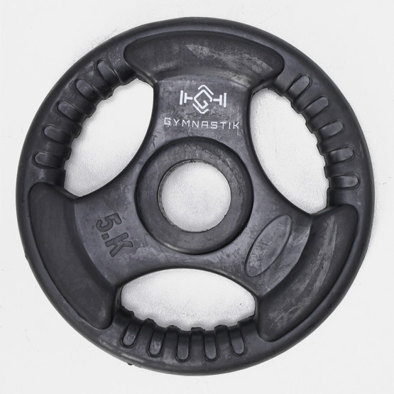 GYMNASTIK Rubber Weight Lifting Plate 5Kg (Φ50)