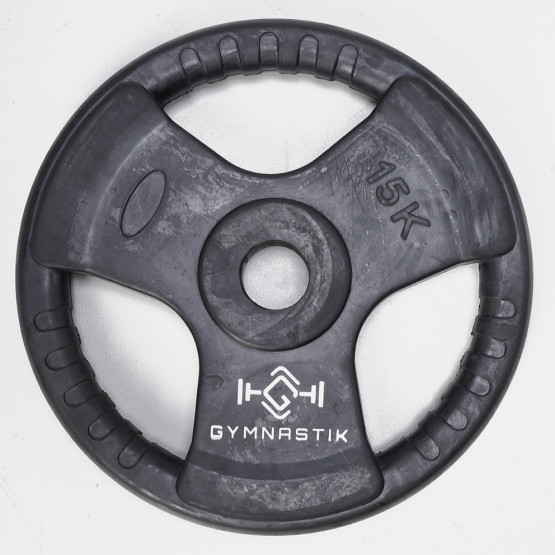 GYMNASTIK Rubber Weight Lifting Plate 15 kg (Φ50)