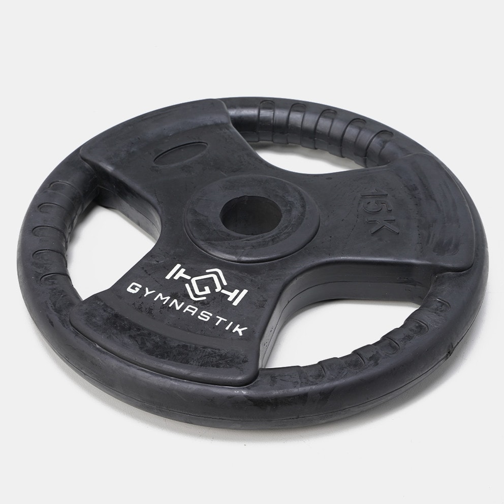 GYMNASTIK Rubber Weight Lifting Plate 15 kg (Φ50)