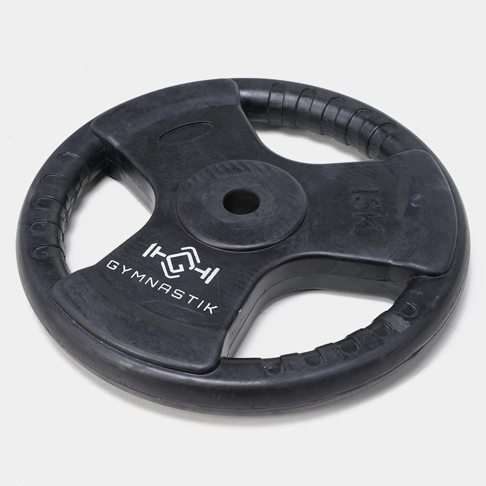 GYMNASTIK Rubber Weight Lifting Plate 15 kg (Φ28)