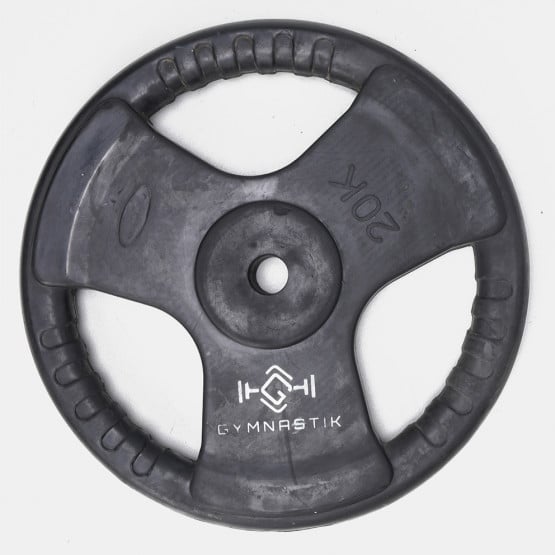 GYMNASTIK Rubber Weight Lifting Plate 20 kg (Φ28)