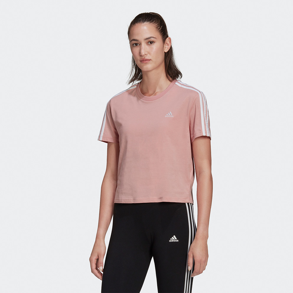 adidas Performance Essentials Loose 3-Stipes Γυναικείο Crop T-shirt