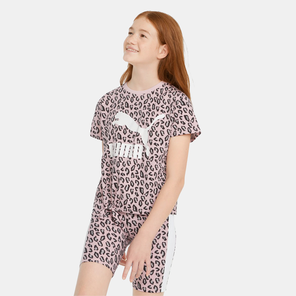 Puma Classics Summer Roar Aop Knotted Παιδικό T-shirt (9000096629_57401)