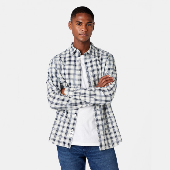 Wrangler Non Pkt Shirt Seedpearl Ανδρικό Πουκάμισο
