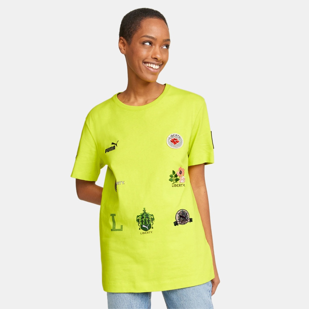 Shirt Yellow 534049 - ftr Puma X Liberty Badge Women's T - 89 - ftr puma x  santa cruz ftr puma pullover dill