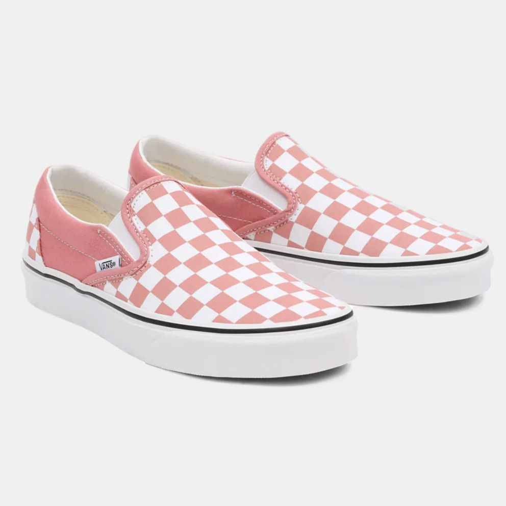 pink white checkered vans
