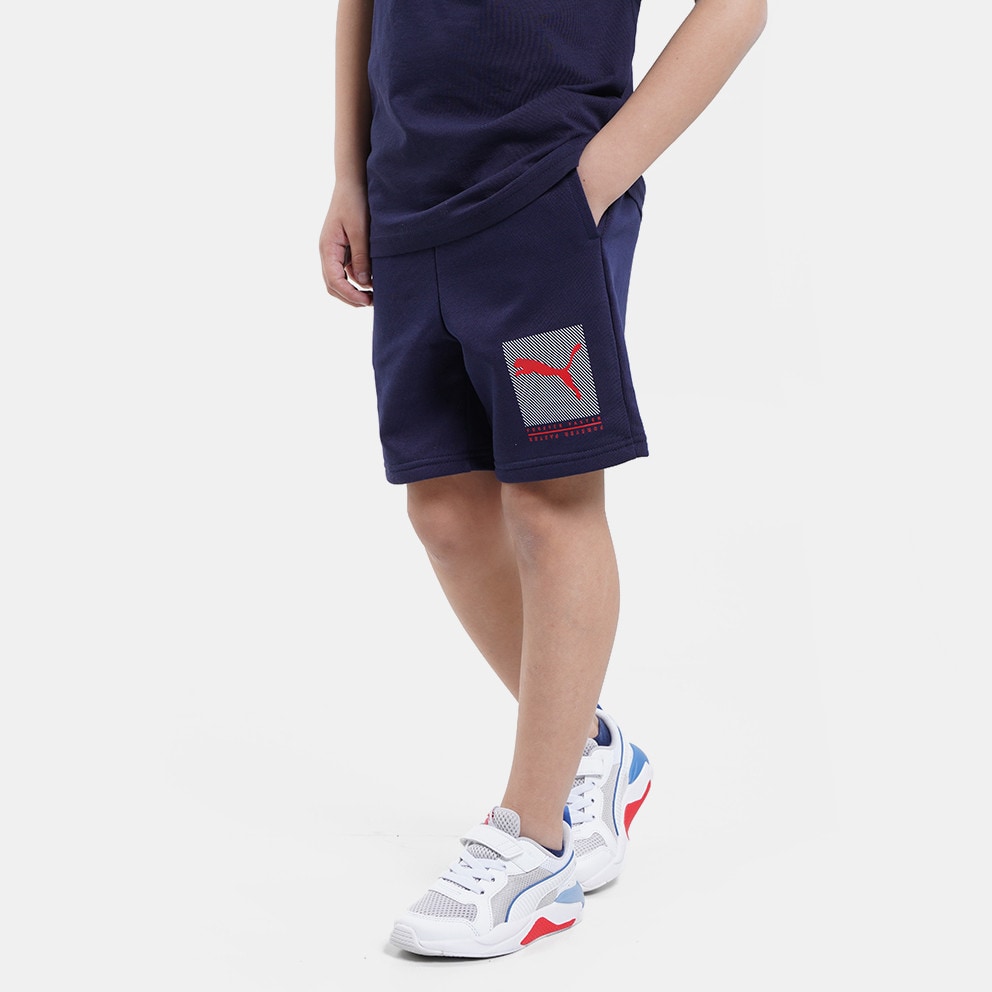 Puma Active Sports Kids\' Shorts Blue 846998 - 06 - Олімпійка кельні adidas  nike puma asics hummel