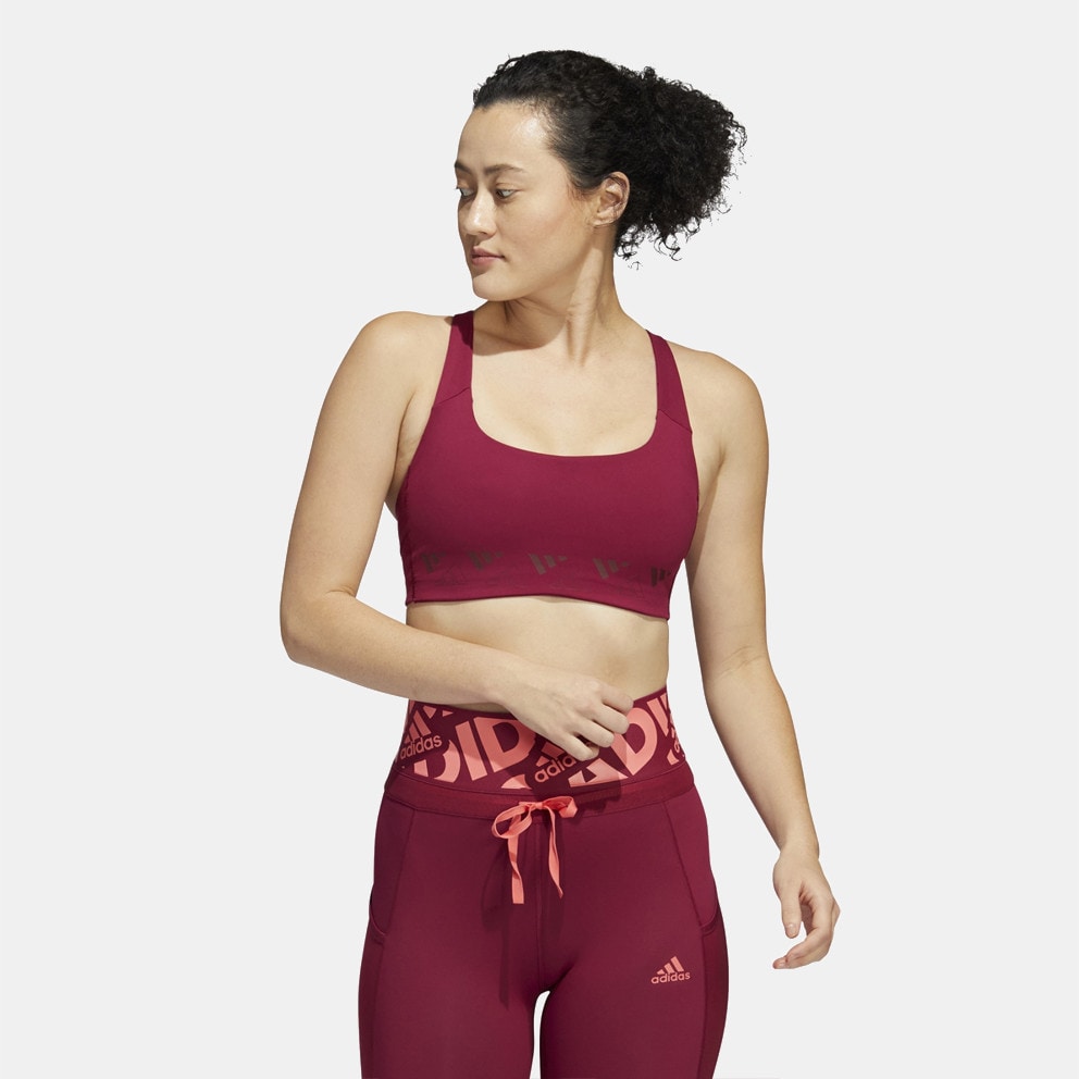adidas PowerImpact Medium Support Logo Women's Sports Bra