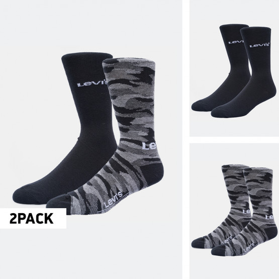 Levis Unisex Camo Regular Cut Unisex Socks - 2 Pack