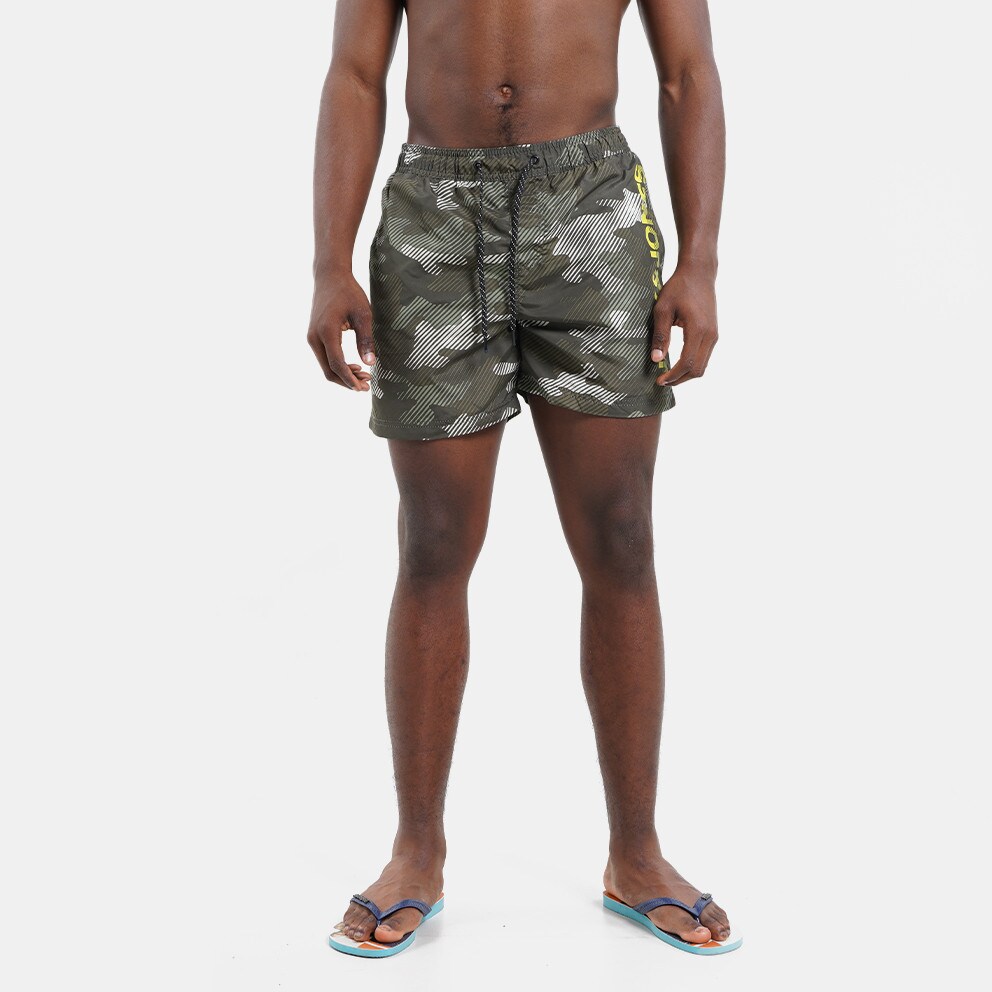 Jack & Jones Camo Logo Ανδρικό Σορτς Μαγιό