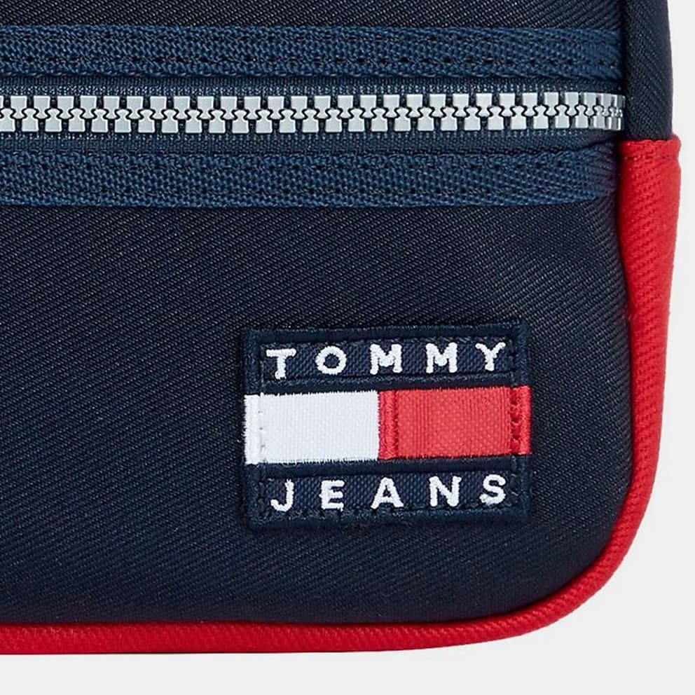 C87 - Camiseta Tommy Hilfiger Ab Small Centre - Tommy Jeans Men's Washbag Blue AM0AM08577