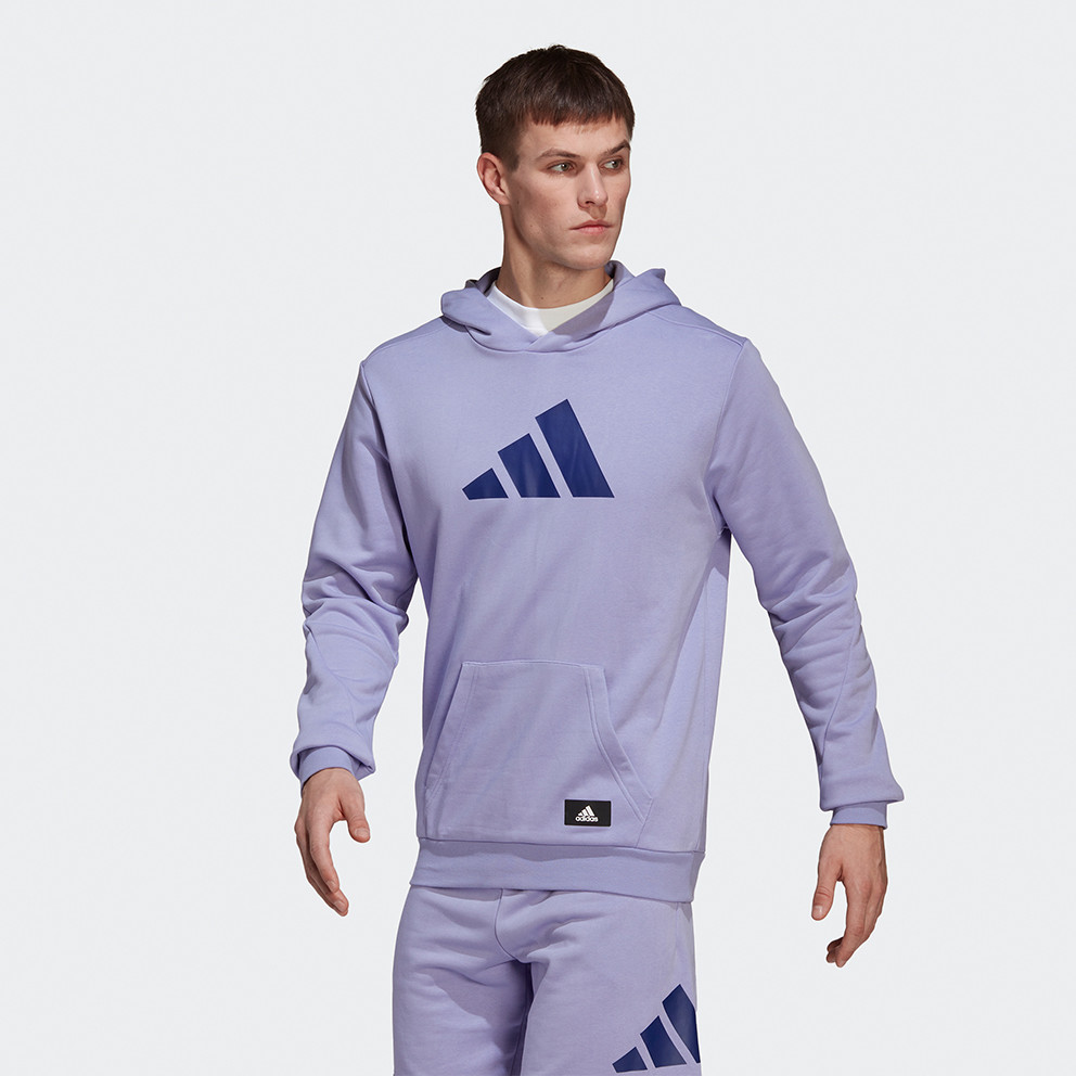 adidas Performance 3-Stripes Ανδρική Μπλούζα με Κουκούλα