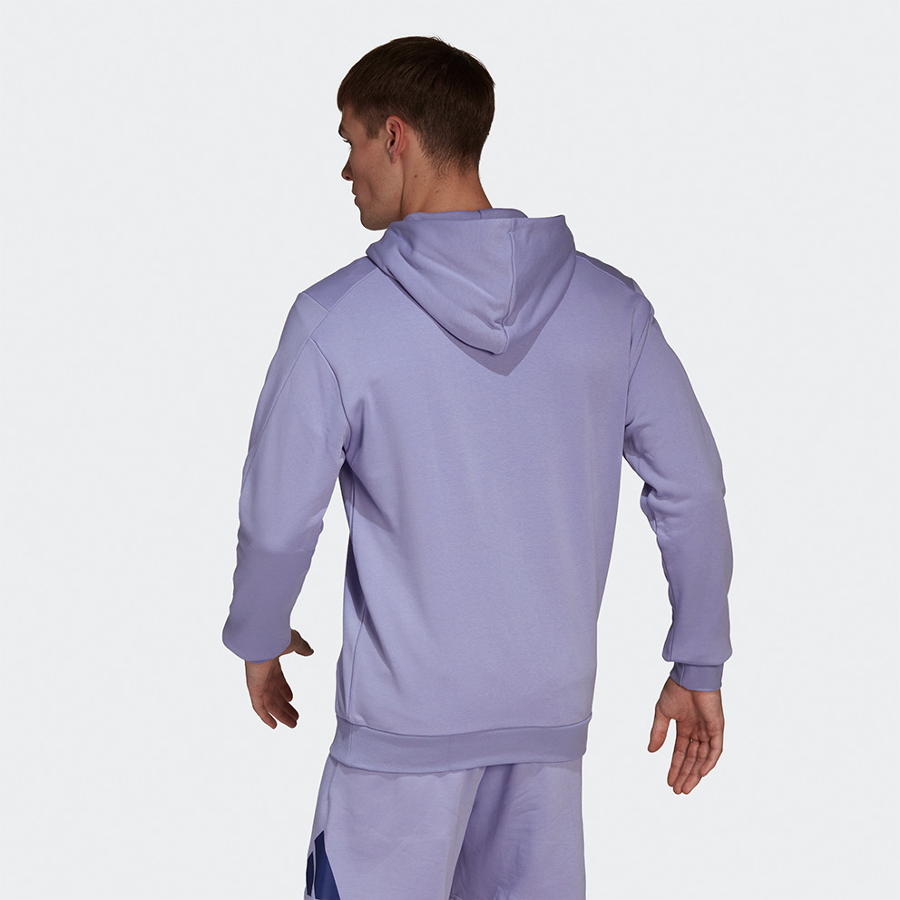 adidas 3-Stripes Ανδρική Μπλούζα με Κουκούλα