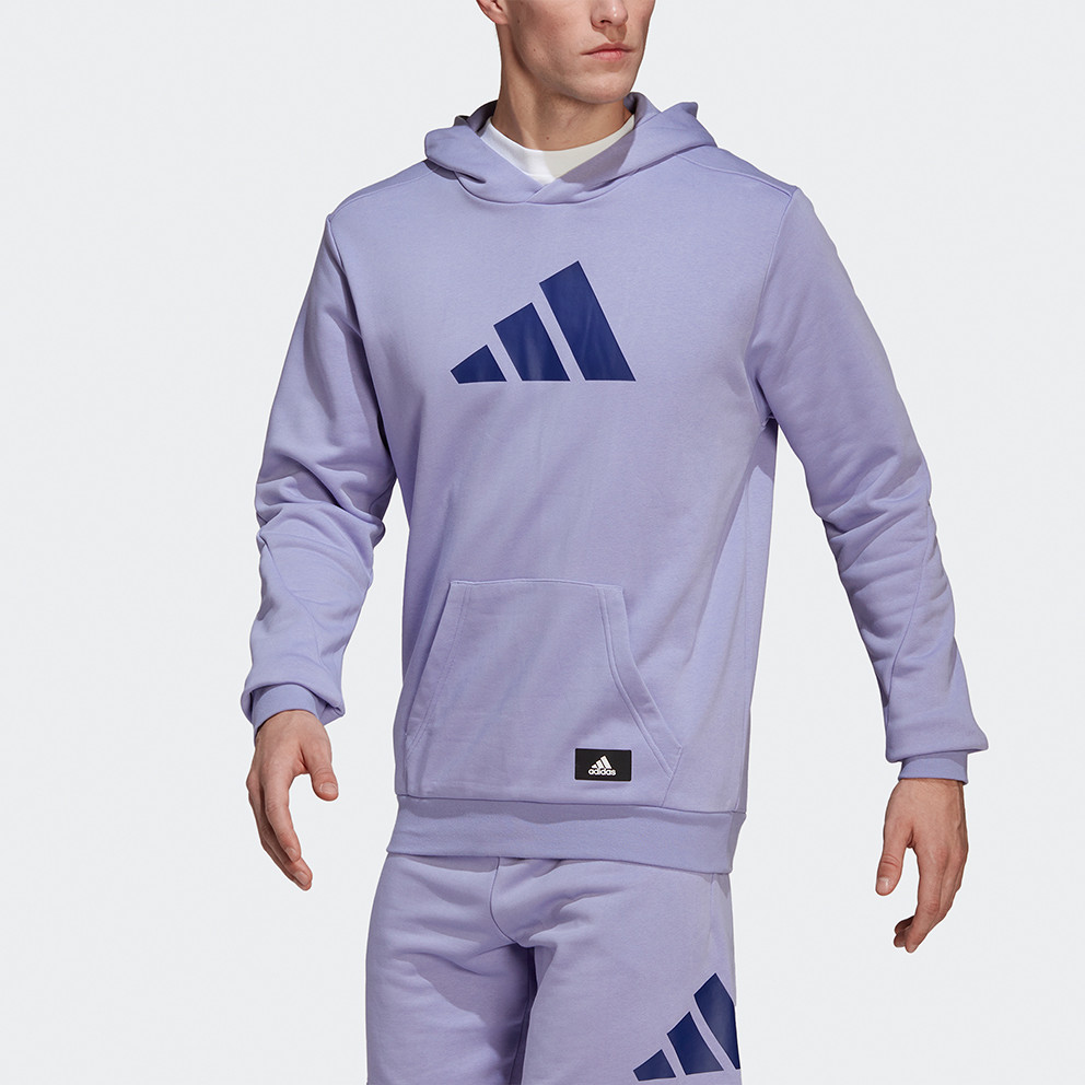 adidas Performance 3-Stripes Ανδρική Μπλούζα με Κουκούλα