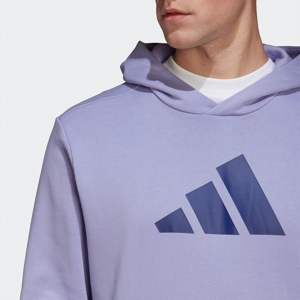 adidas 3-Stripes Ανδρική Μπλούζα με Κουκούλα