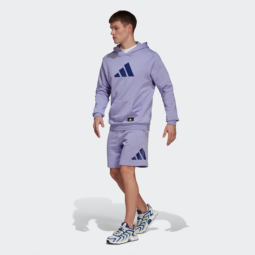 adidas Performance 3-Stripes Ανδρική Μπλούζα με Κουκούλα