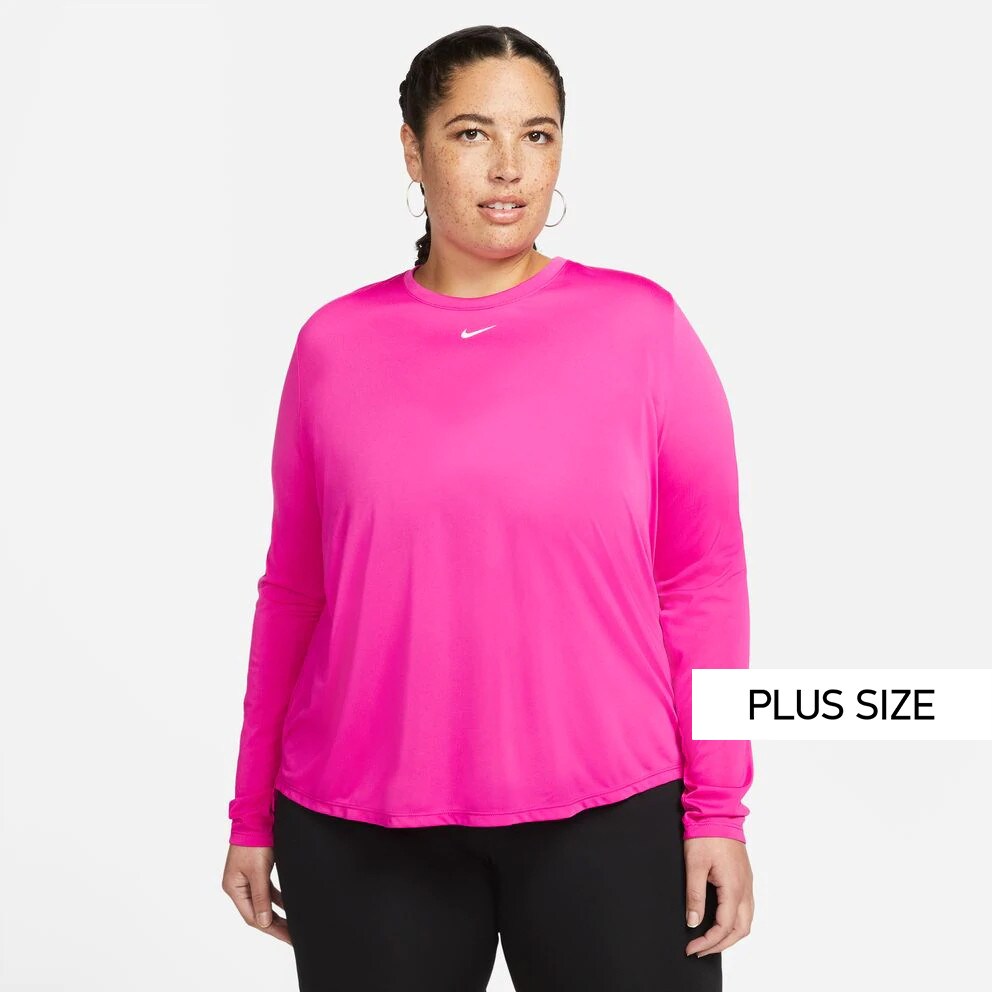 Nike Nike Dri-FIT One Plus Size Γυναικεία Μπλούζα με Μακρύ Μανίκι (9000095080_57071)